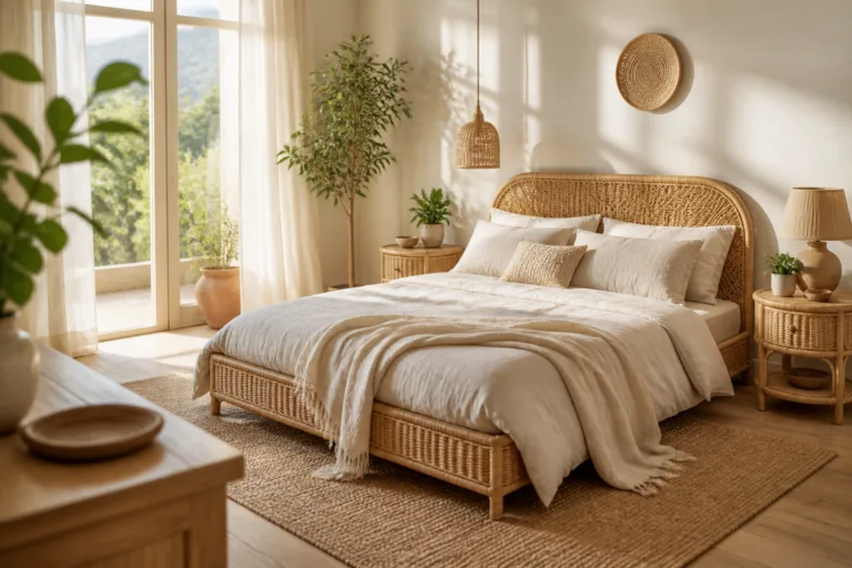 11 Rattan Furniture Bedroom Ideas for a Natural Earthy Style That Wow