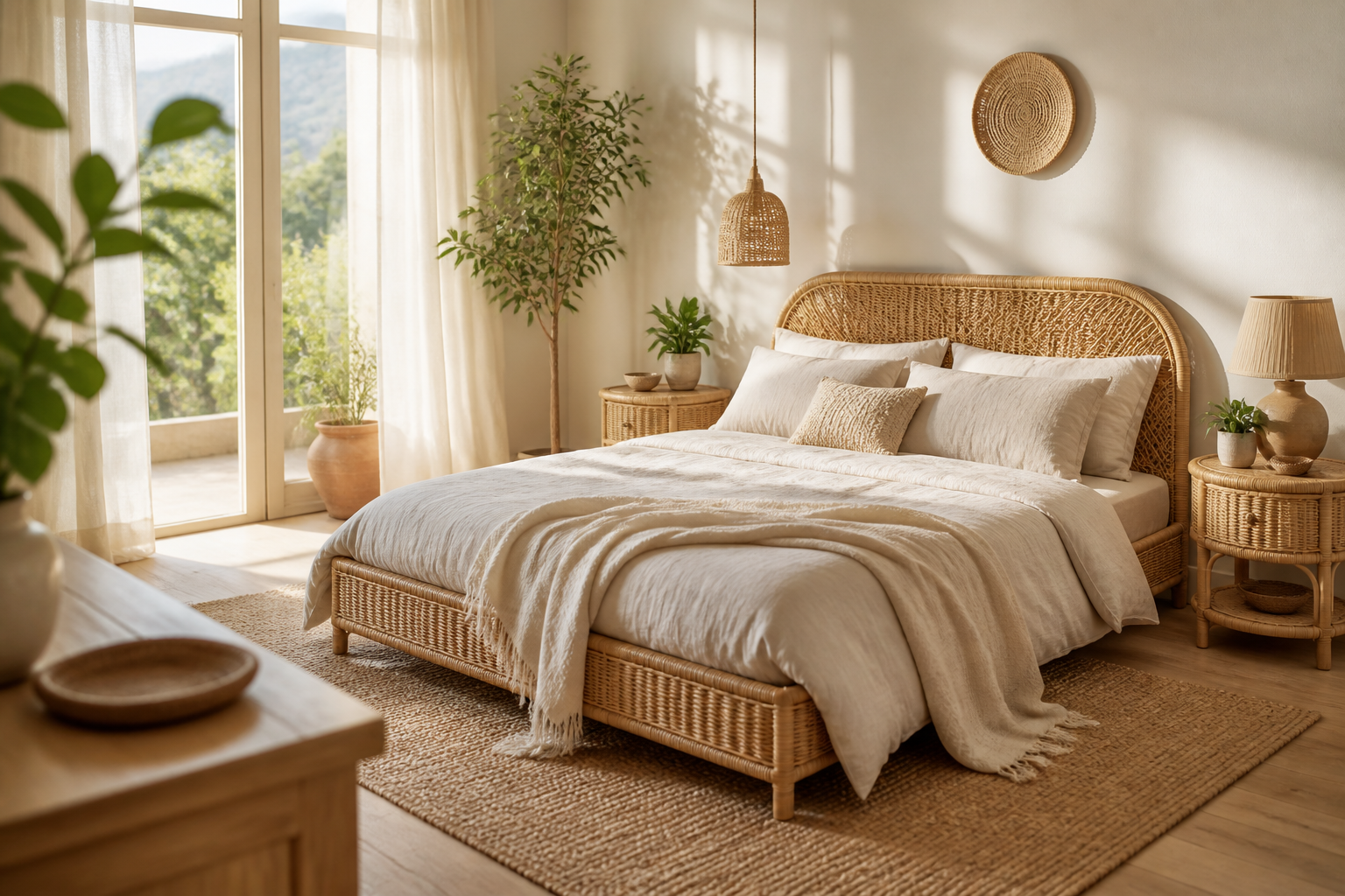 11 Rattan Furniture Bedroom Ideas for a Natural Earthy Style That Wow