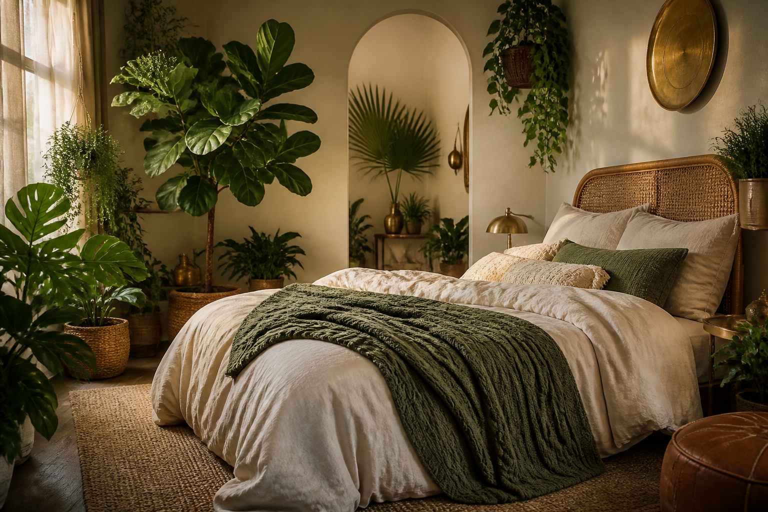 11 Boho Bedroom Decor Ideas with Green Accents You’Ll Love That Glow