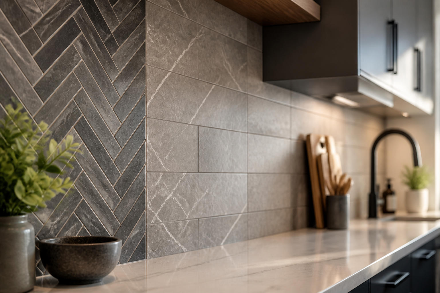 11 Peel-and-Stick Grey Kitchen Backsplash Ideas for Budget-Friendly Upgrades