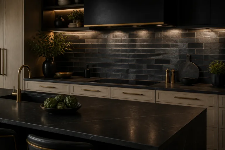 11 Modern Dark Tile Backsplash Ideas for Contemporary Kitchens: Bold, Chic Surfaces