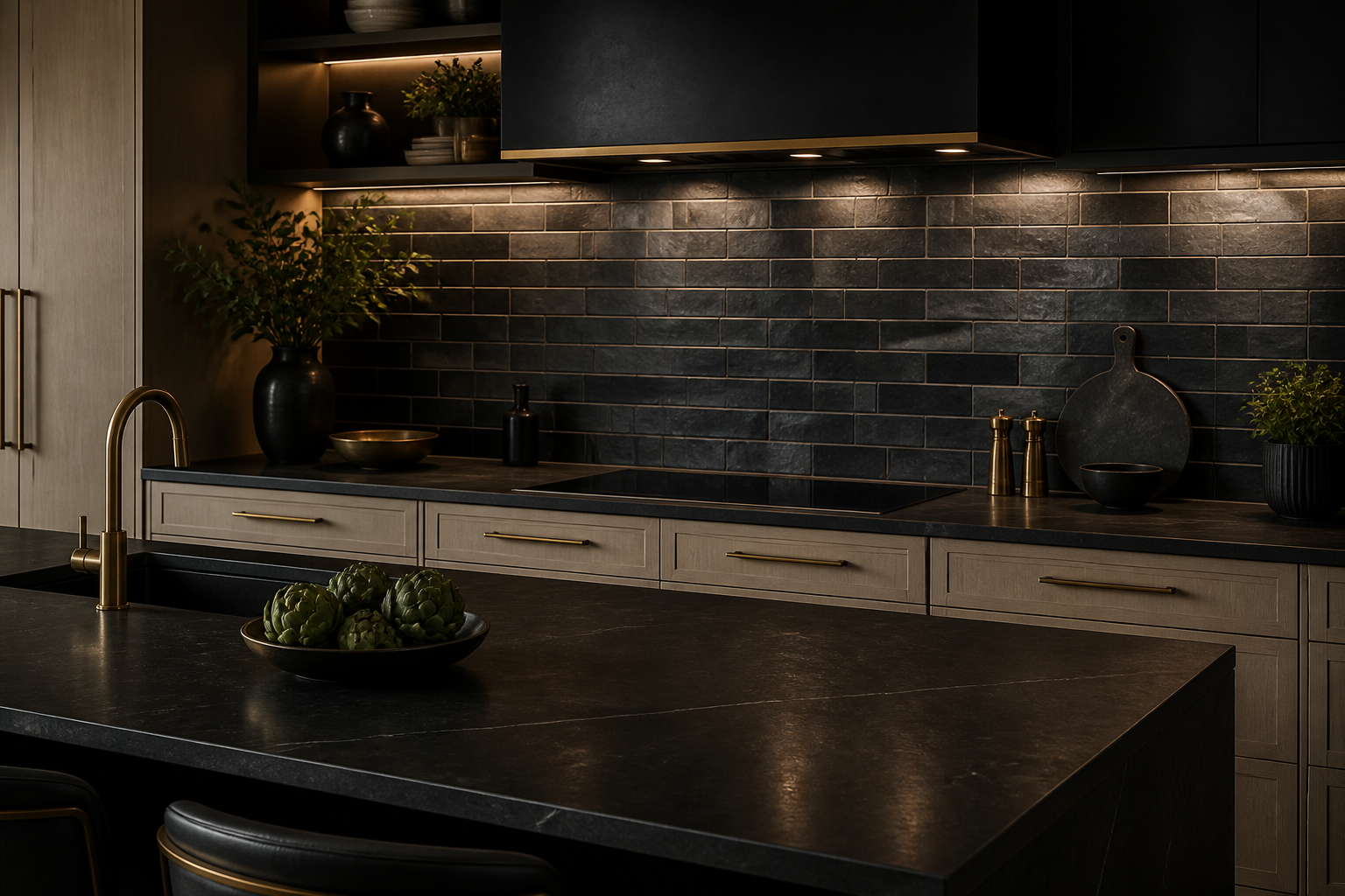 11 Modern Dark Tile Backsplash Ideas for Contemporary Kitchens: Bold, Chic Surfaces
