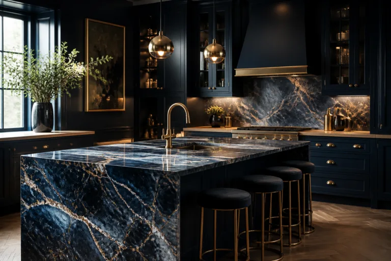 11 Dark Blue Kitchen Decor Ideas for a Bold Luxe Aesthetic: Luxe Looks