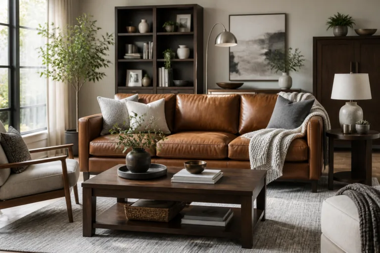 11 Stunning Ways to Style a Cognac Leather Sofa in Any Living Room You’Ll Love