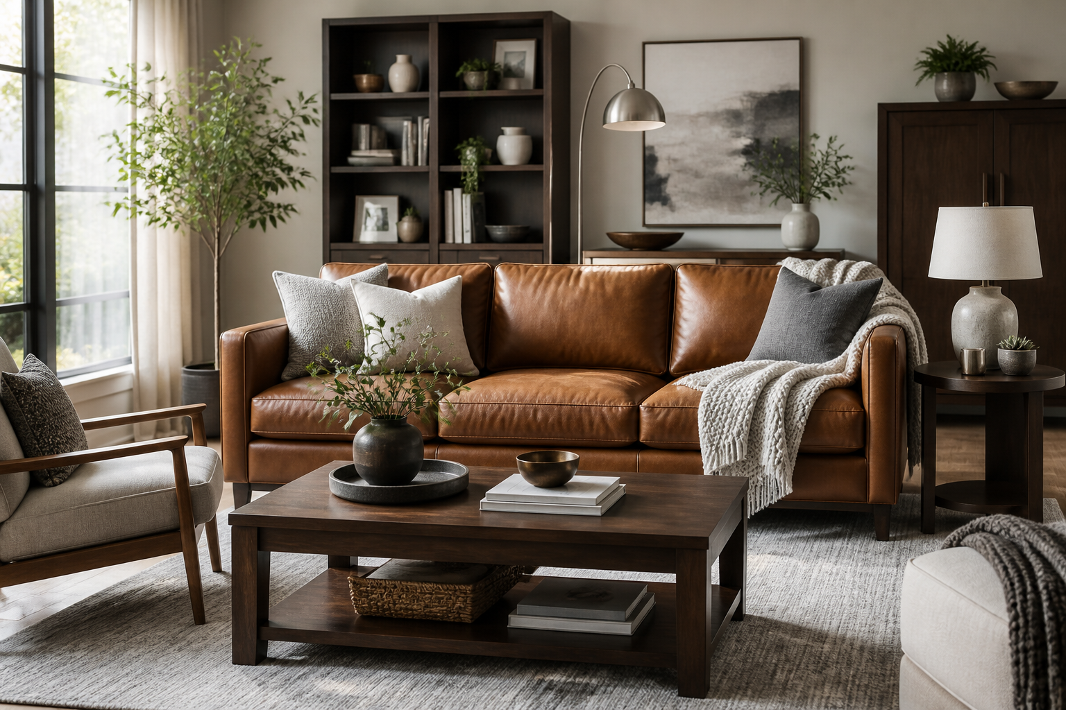 11 Stunning Ways to Style a Cognac Leather Sofa in Any Living Room You’Ll Love