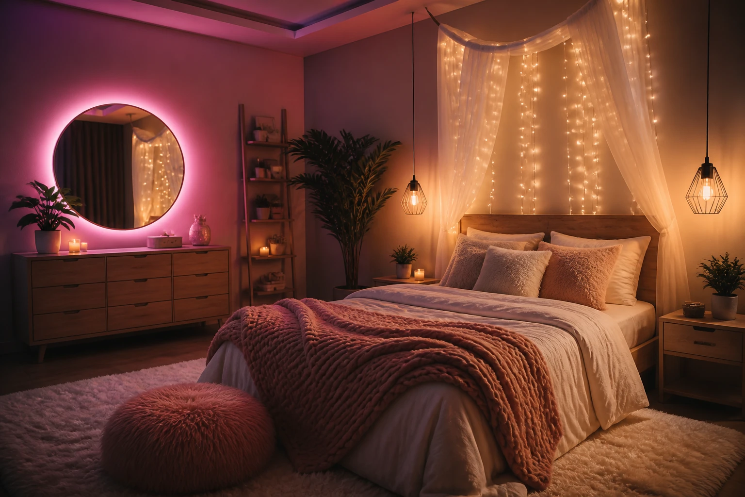 11 Beautiful Bedroom Decor Ideas Featuring Aesthetic Lights Unleashed