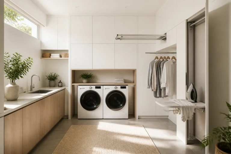 11 Modern Laundry Room Design Ideas with Built-in Hanging Space Unveiled