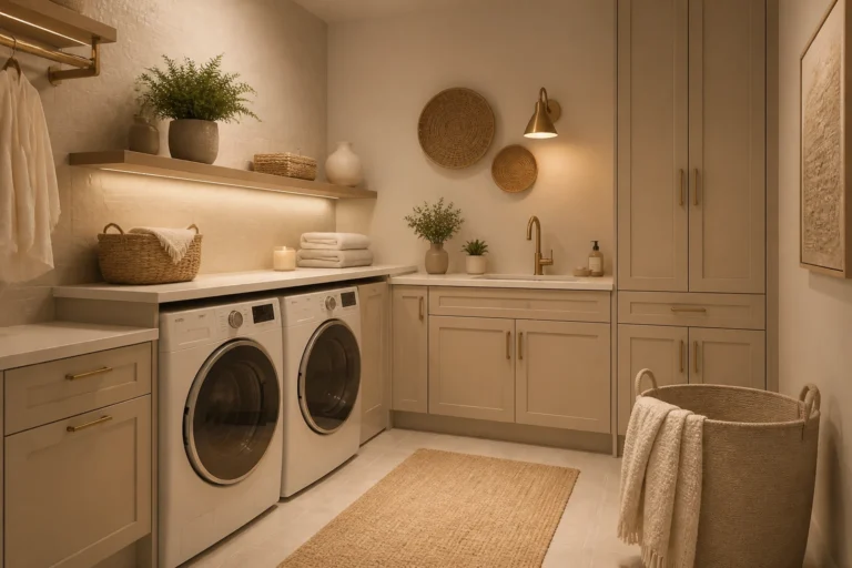 11 Beige Laundry Room Ideas That Feel Elegant and Timeless: Subtle Sophistication