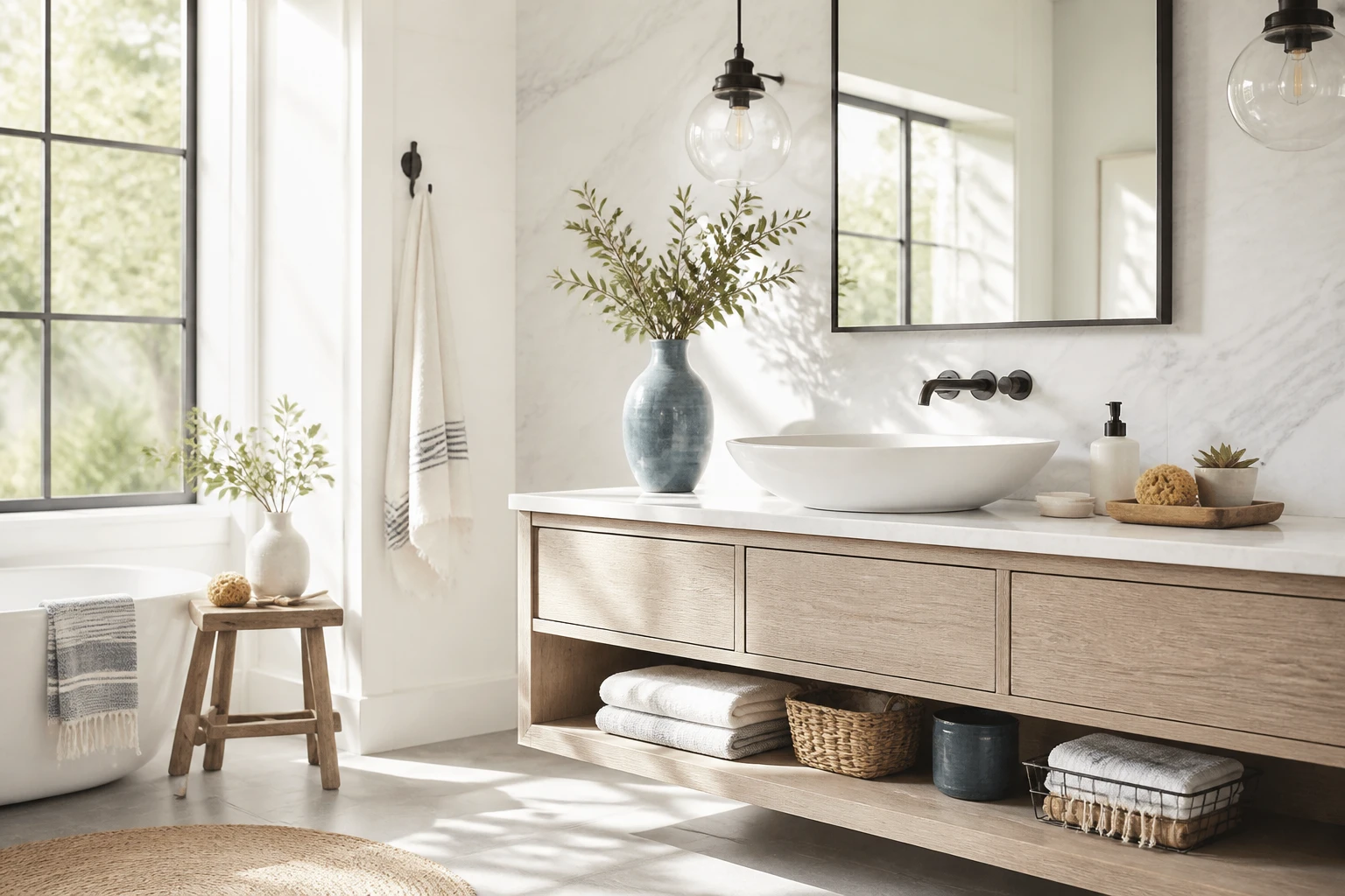 11 Farmhouse Bathroom Decor Ideas with Modern Charm: Chic & Cozy