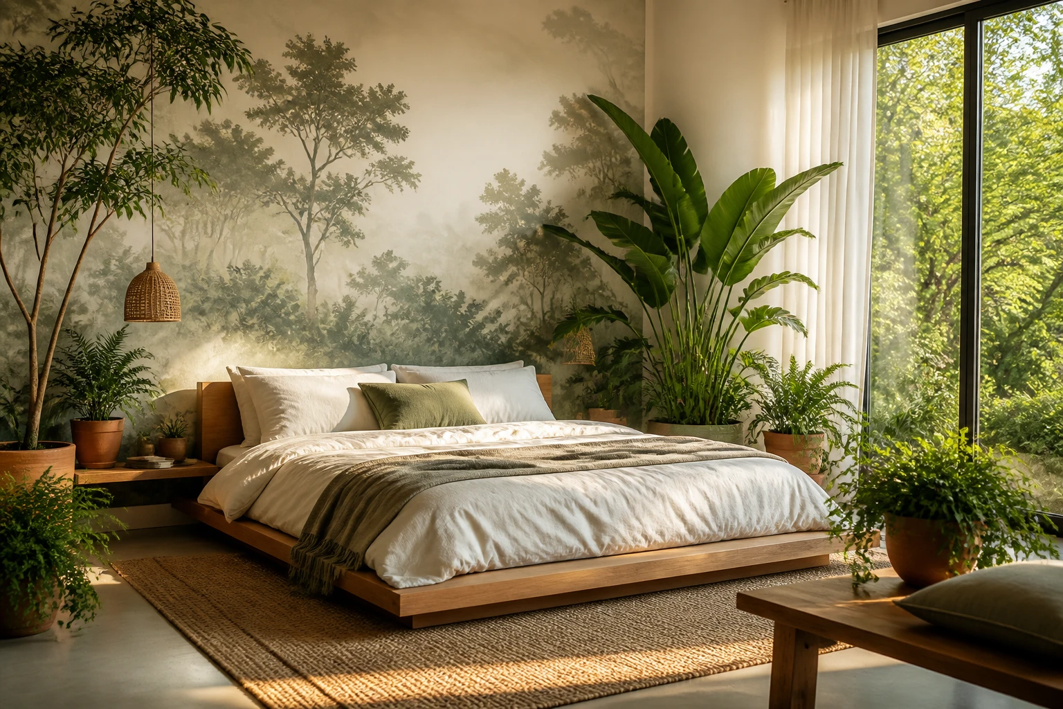 11 Nature-Inspired Simple Bedroom Decor Ideas for a Fresh and Peaceful Space to Transform Your Room