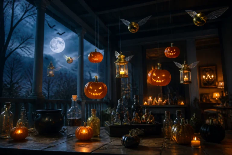 11 Floating Pumpkin Halloween Decoration Ideas Inspired by Harry Potter: Enchanted