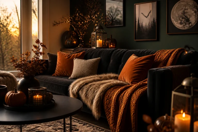 11 Cozy Halloween Living Room Ideas That Feel Spooky Yet Stylish: Cozy Vibes, Chic Vibes