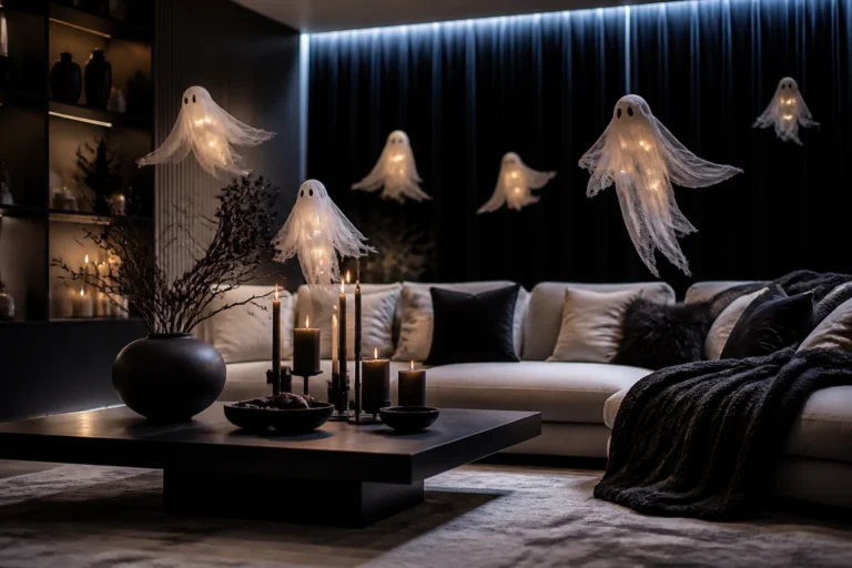 11 Scary Halloween Living Room Decorations That Still Look Stylish: Chic Spooks